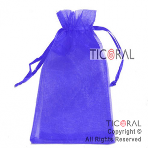 BOLSA AZUL ORGANZA 24X19.5CM HS2629-13 x 1